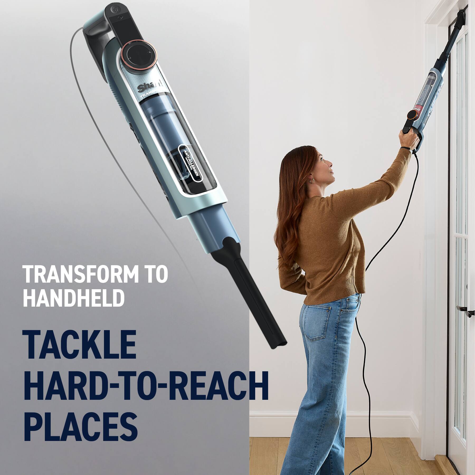 Transform to handheld tackle hard-to-reach places