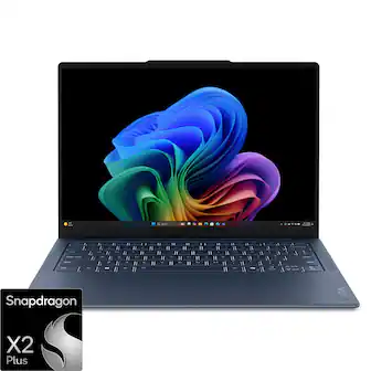Lenovo - Yoga Slim 7x 14" 2K OLED Touchscreen Laptop- Snapdragon X2 Plus X2P-42-100 2026 - 16GB Memory- 512GB SSD - Copilot+ PC - Cosmic Blue