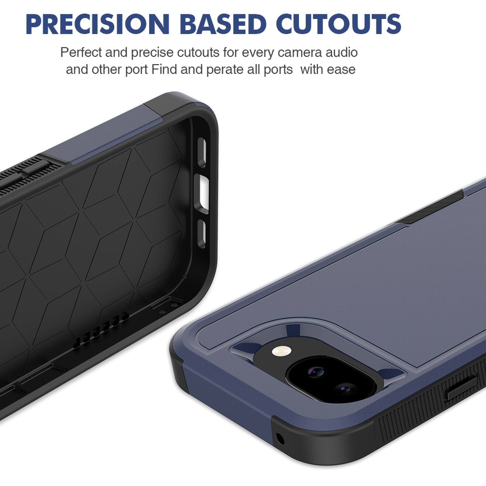 PRECISION BASED CUTOUTS  
Perfect and precise cutouts for every camera, audio, and other port. Find and operate all ports with ease.