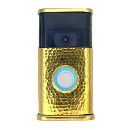 Michael Healy - Hammered Video Doorbell Cover (Ring 2nd Gen) - Polished Brass