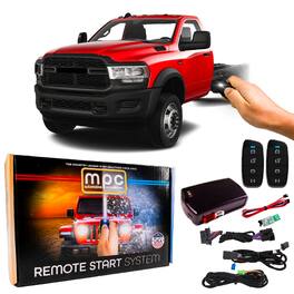 MPC - 4-Button 2-Way Remote Starter For 2019-2024 RAM 4500 - Plugin - Push-to-Start - Black