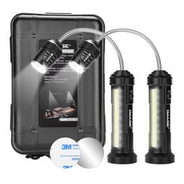 IMAGE - 2 Pcs 360º BBQ Grill Lights Side LED Magnetic Base - Black