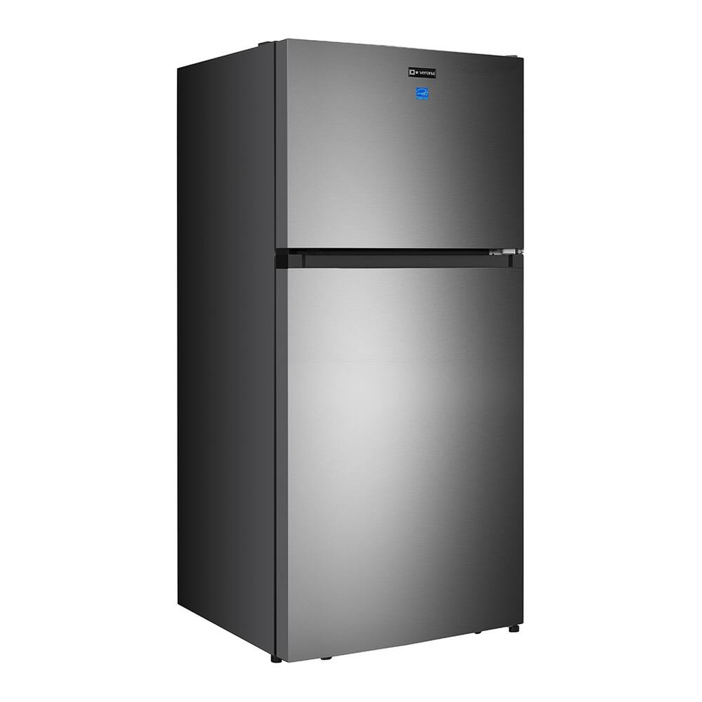 Alt View 3. Verona - Verona 30 in. Top Freezer Refrigerator with 18.1 cu. ft. Storage Capacity (Stainless Steel Look) - Stainless Steel Look.