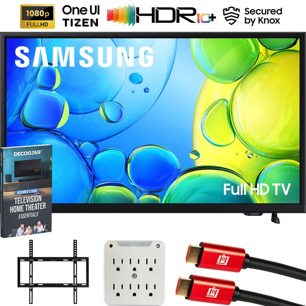 Samsung - 40" F600F Series FHD Smart TV F6000F (2025) with 37" - 70" TV Wall Mount Bracket Bundle w/ 2 HDMI Cables