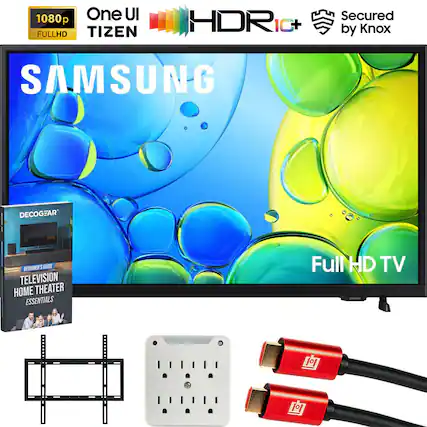 1080p FULLHD
One UI TIZEN
HDR10+
Secured by Knox
SAMSUNG
Full HD TV
DECOGEAR
BEGINNER'S GUIDE
TELEVISION HOME THEATER ESSENTIALS