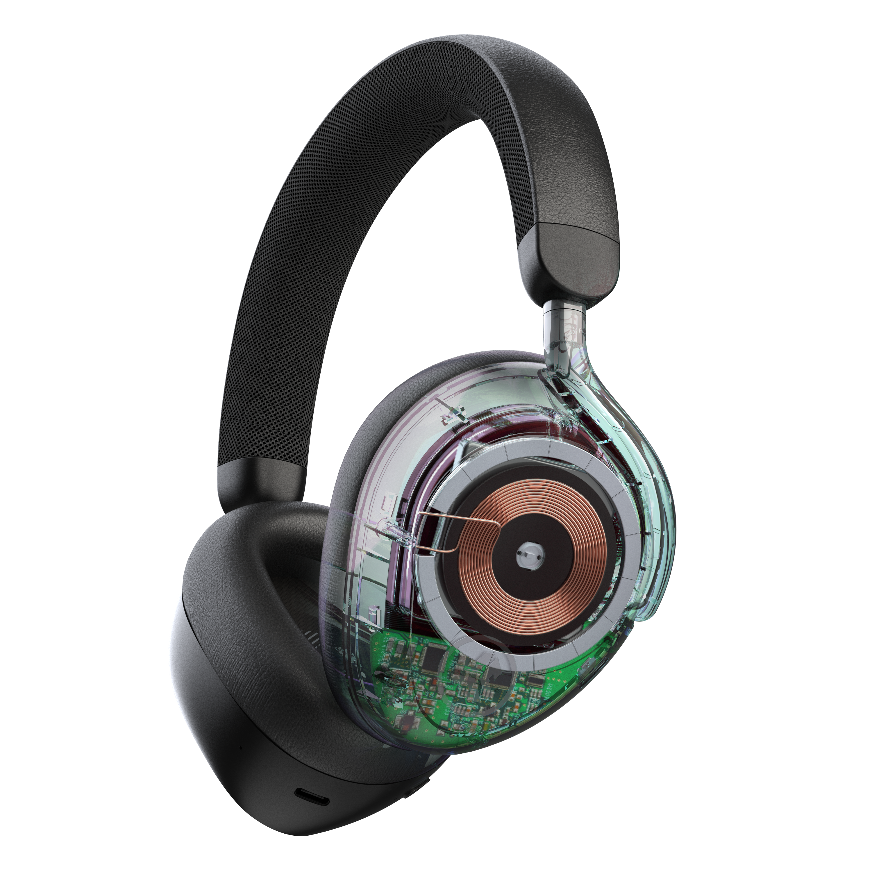 Left. JLab - Epic Lux Lab Edition ANC Wireless Over-Ear Headphones - Black.