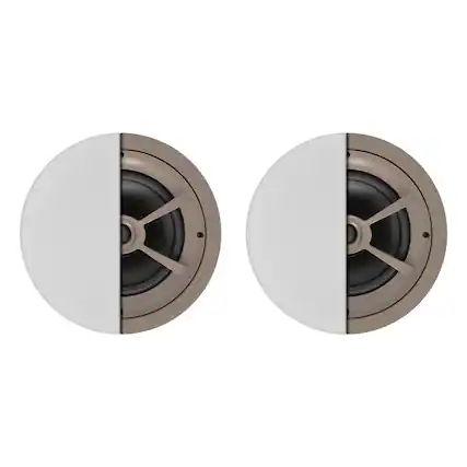Front. Proficient Audio - 8" 125-Watt Protege C791 2-Way In-Ceiling Speaker Pair, Polypropylene Woofer, Pivoting Soft-Dome Tweeter, 8 Ohms - White.