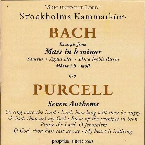 Stockholm Chamber Choir - Sing Unto the Lord   - COMPACT DISCS [CD] price history on PriceWatchPro
