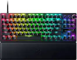 Razer - Huntsman V3 Pro TKL Wired Analog Optical Linear Switch Gaming Keyboard with Snap Tap - Black