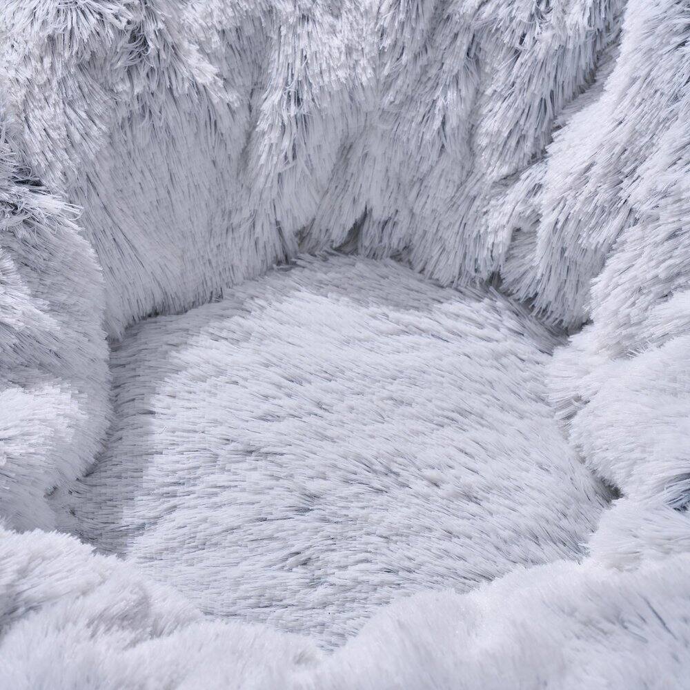 Alt View 1. PetPals - Grey Cat Tunnel with Faux Fur - Grey.