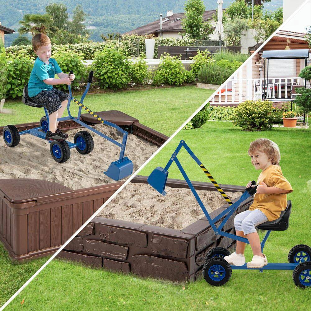 Resenkos Sand Digger for Kids with 2 Handed Controls & Flexible Shovel ...