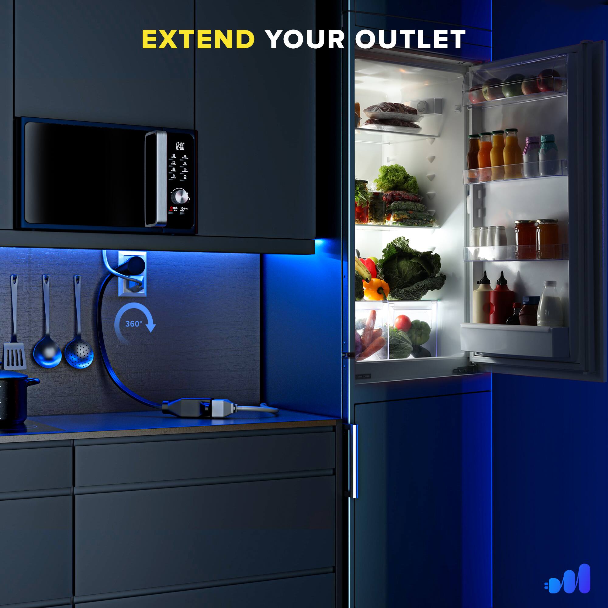 EXTEND YOUR OUTLET 207 J  t 2 - 360°