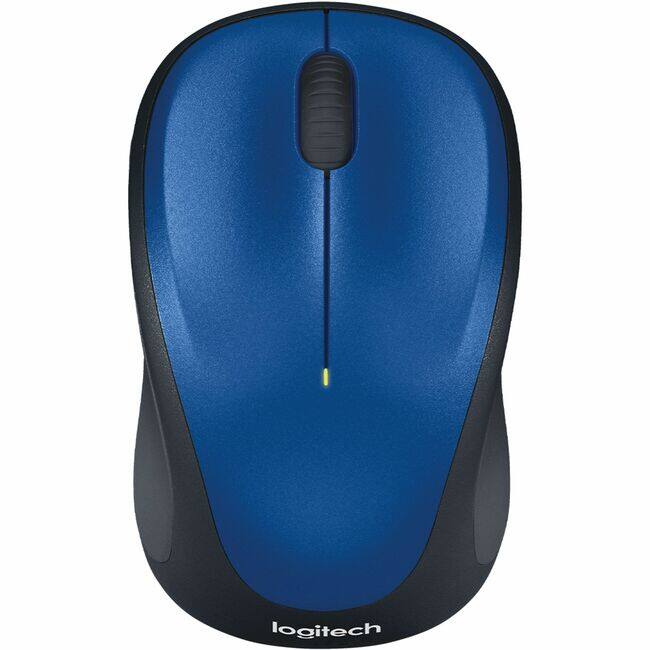 Front. Logitech - Logitech M317 Wireless Mouse - Optical - Wireless - Radio Frequency - 2.40 GHz - Blue, Black - USB - 1000 dpi - Scroll W - Blue,Black.