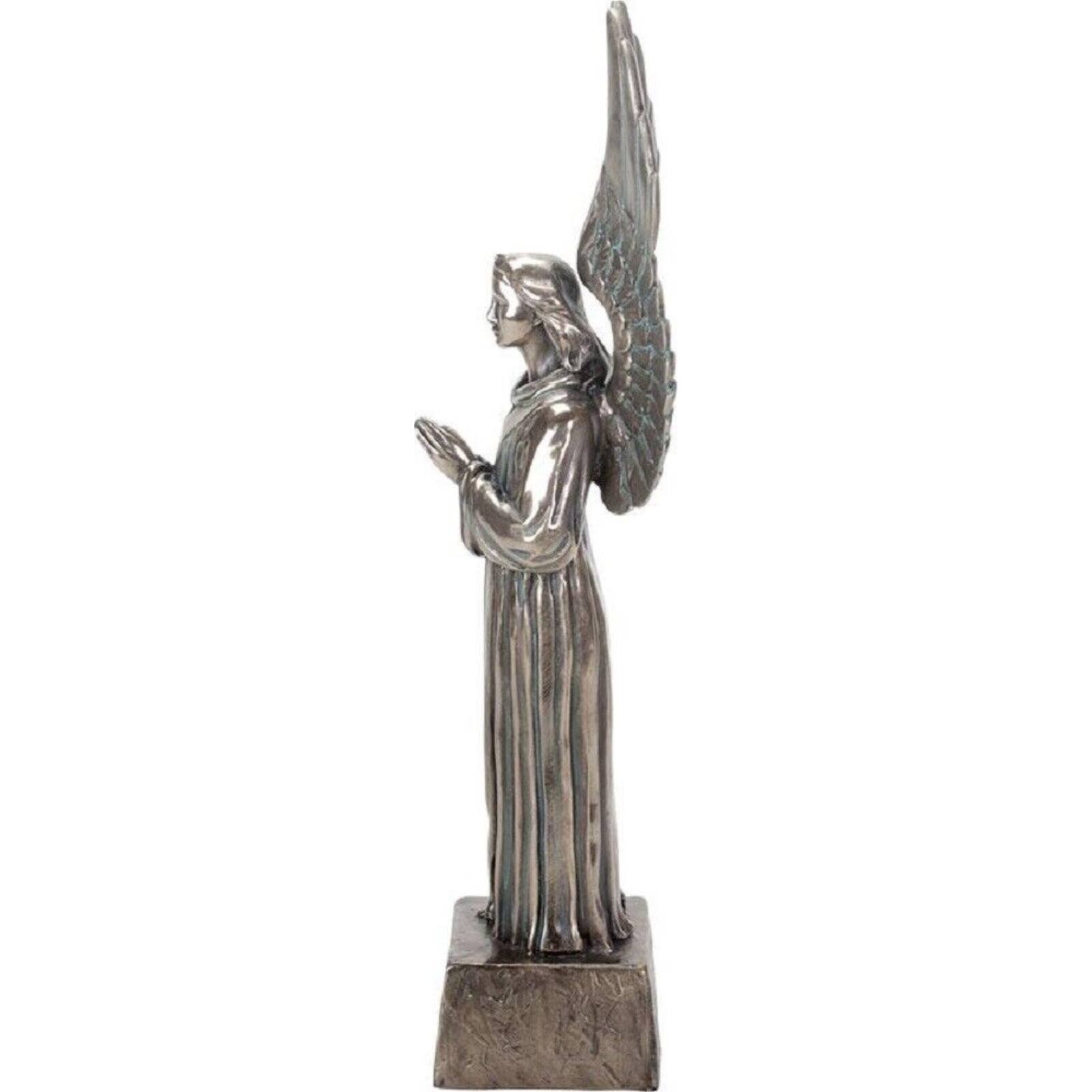 Angle. Pacific Trading - Christchurch Cathedral New Zealand Replica Standing Angel Statue Figurine 14.75 inch - Grey.