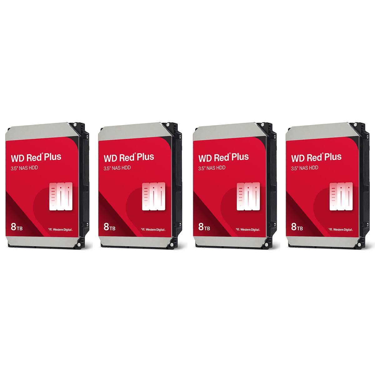 WD Red Plus 3.5" NAS HDD  
WD Red Plus 3.5" NAS HDD  
WD Red Plus 3.5" NAS HDD  
WD Red Plus 3.5" NAS HDD  
8TB  
Western Digital 8TB