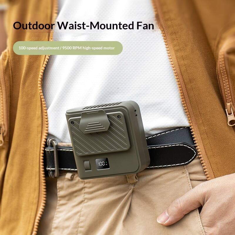 Outdoor Waist-Mounted Fan

100-speed adjustment / 9500 RPM high-speed motor
