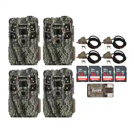 Browning - Defender Pro Scout MAX Trail Camera (4-Pack) with Locking Cable Bundle