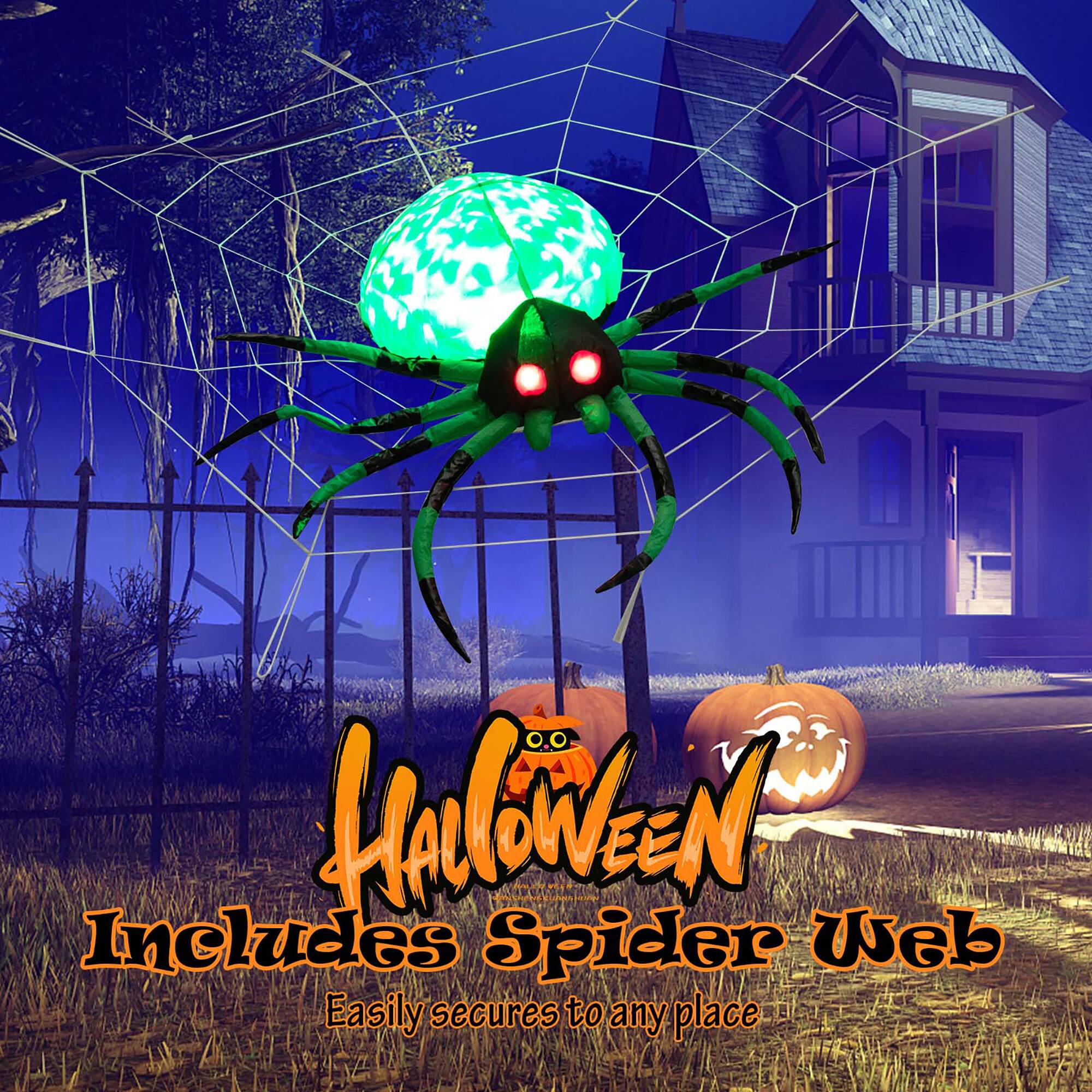 Halloween Includes Spider Web Easily secures to any place