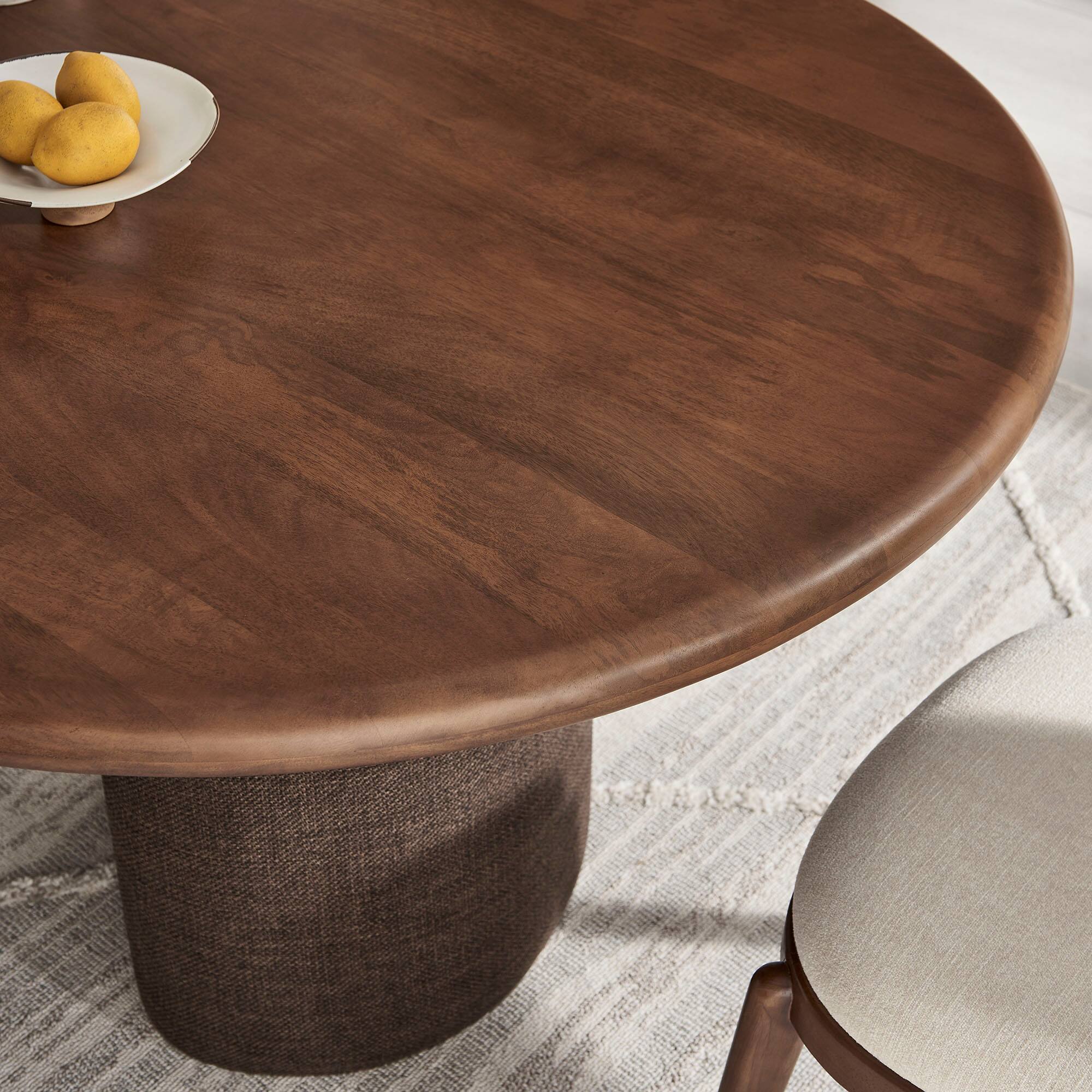 Alt View 6. Modway - Enric 84 Inch Mango Wood Oval Dining Table by Modway - Walnut.