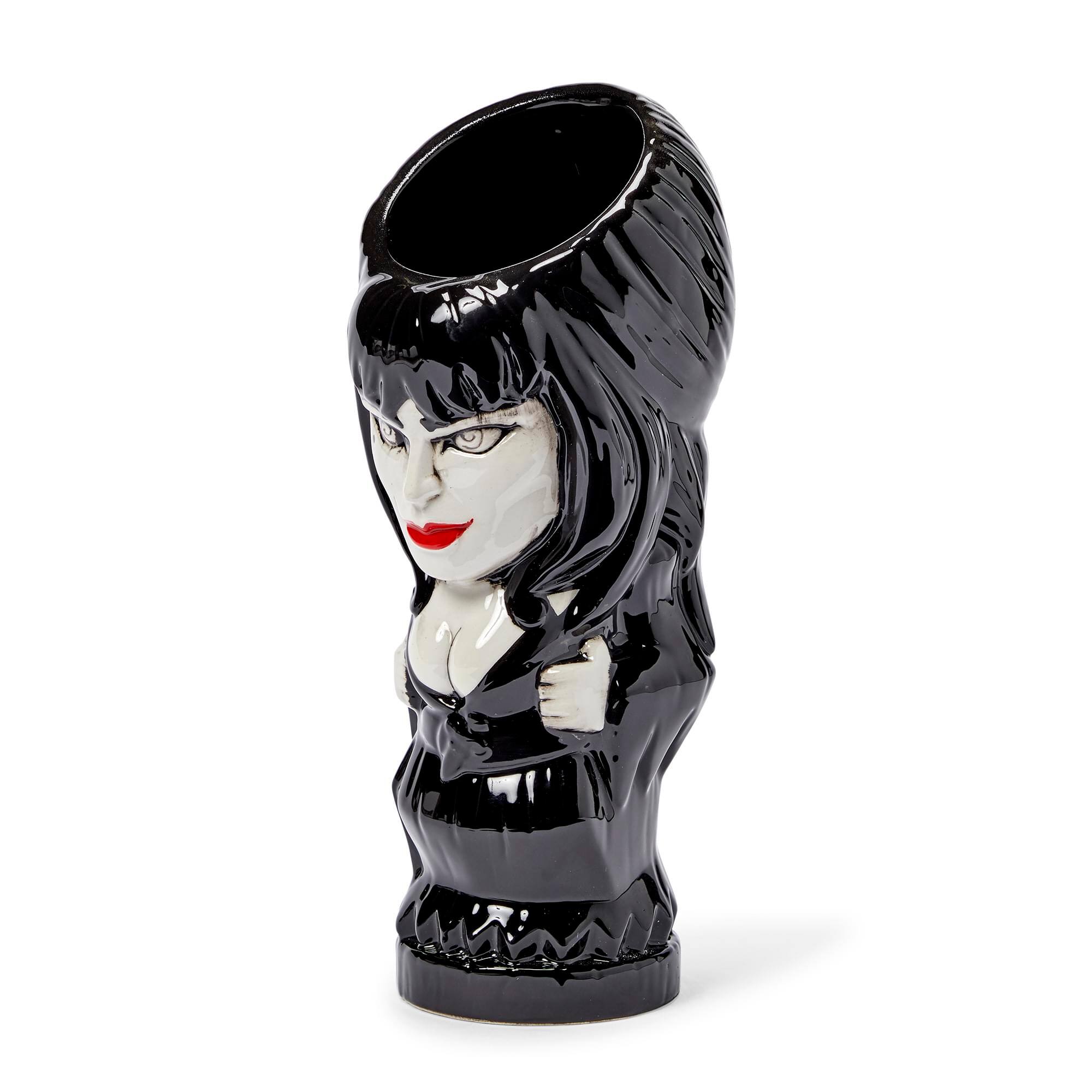 Alt View 1. ThinkGeek - Geeki Tikis Elvira Mistress of the Dark Mug | Tiki Style Cup | Holds 20 Ounces - Black.