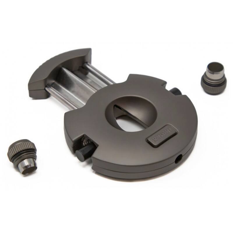 Angle. Prestige - XoticEdge Xceed V-Cut (Gray) - Gun Metal Gray Finish.