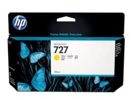 HP - 727 130-ml Yellow DesignJet Ink Cartridge, B3P21A