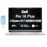 Dell - Pro 16 Plus Laptop 16.0 WUXGA Display (Ryzen AI 7 350, 32GB, 512GB SSD, AMD Radeon 860M, Win 11 Pro) w/USB Hub - Platinum Silver