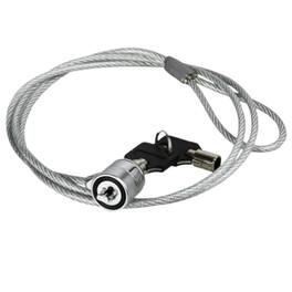 Stock Preferred - Universal Laptop Security Cable Lock with T-Bar and Two Keys - Silver