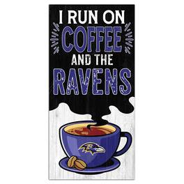 Fan Creations - Baltimore Ravens 6" x 12" Coffee Wall Art - Multicolor
