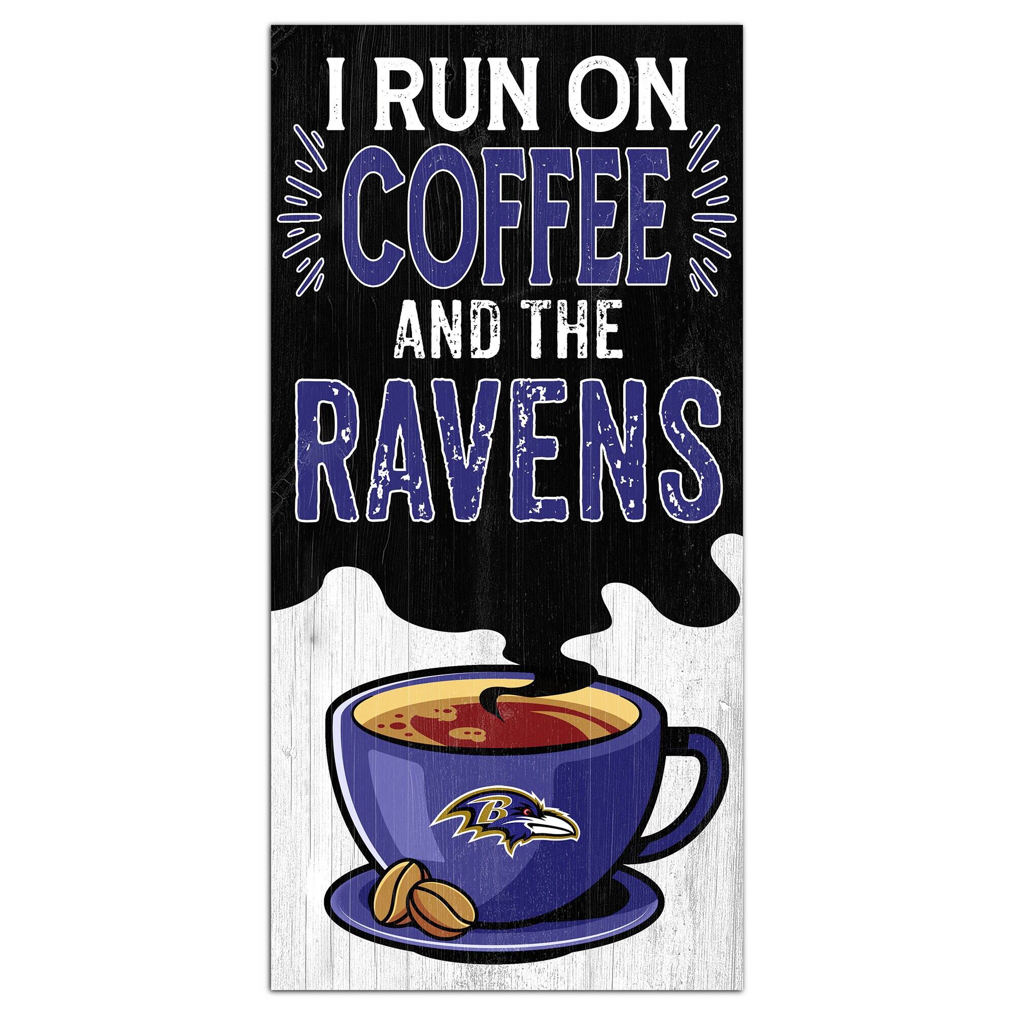 Baltimore Ravens 6" x 12" Coffee Wall Art