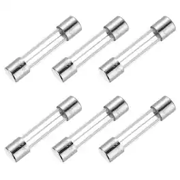 Unique Bargains - 12A 250V 5x20mm Time Delay Glass Fuse UL Listed Slow Blow Fuse for Home Appliances 6pcs