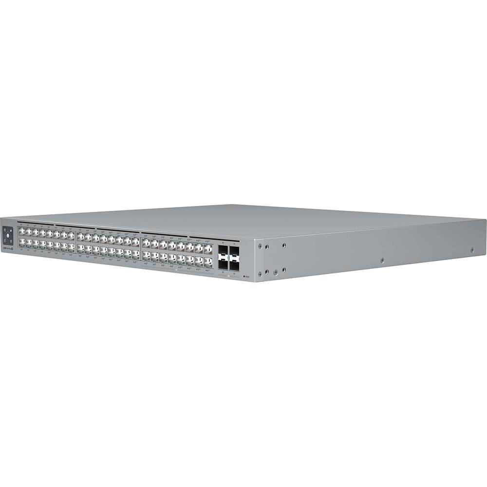 Alt View 5. Ubiquiti - Pro Max 48 48-Port 2.5G/1G PoE++ Compliant Managed Network Switch USW-Pro-Max-48-PoE - Gray.
