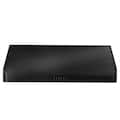 ZLINE - 36 inches - Externally Vented & Externally Vented - Under cabinet Range Hood - Black Stainless Steel