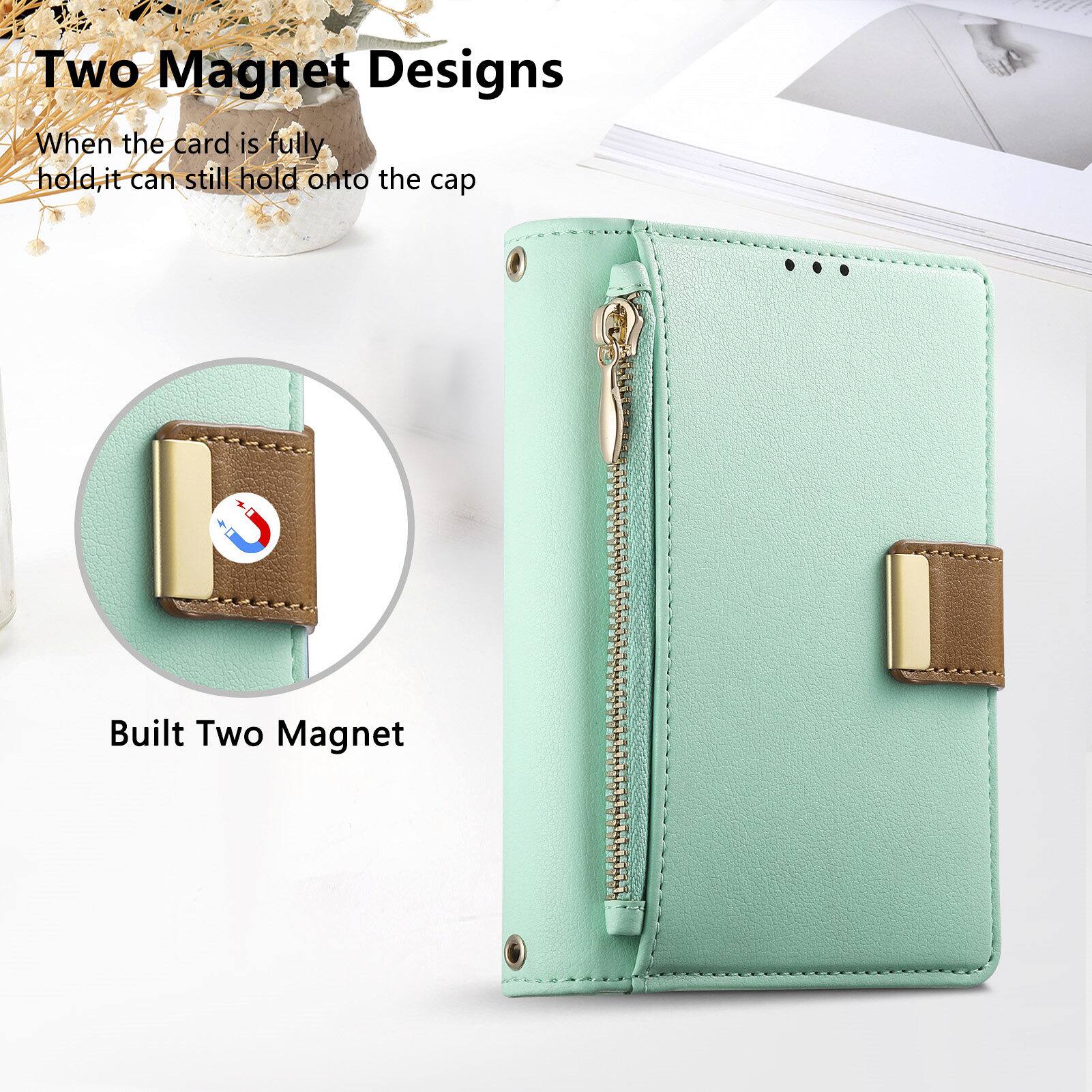 Two Magnet Designs  
When the card is fully hold, it can still hold onto the cap  

Built Two Magnet