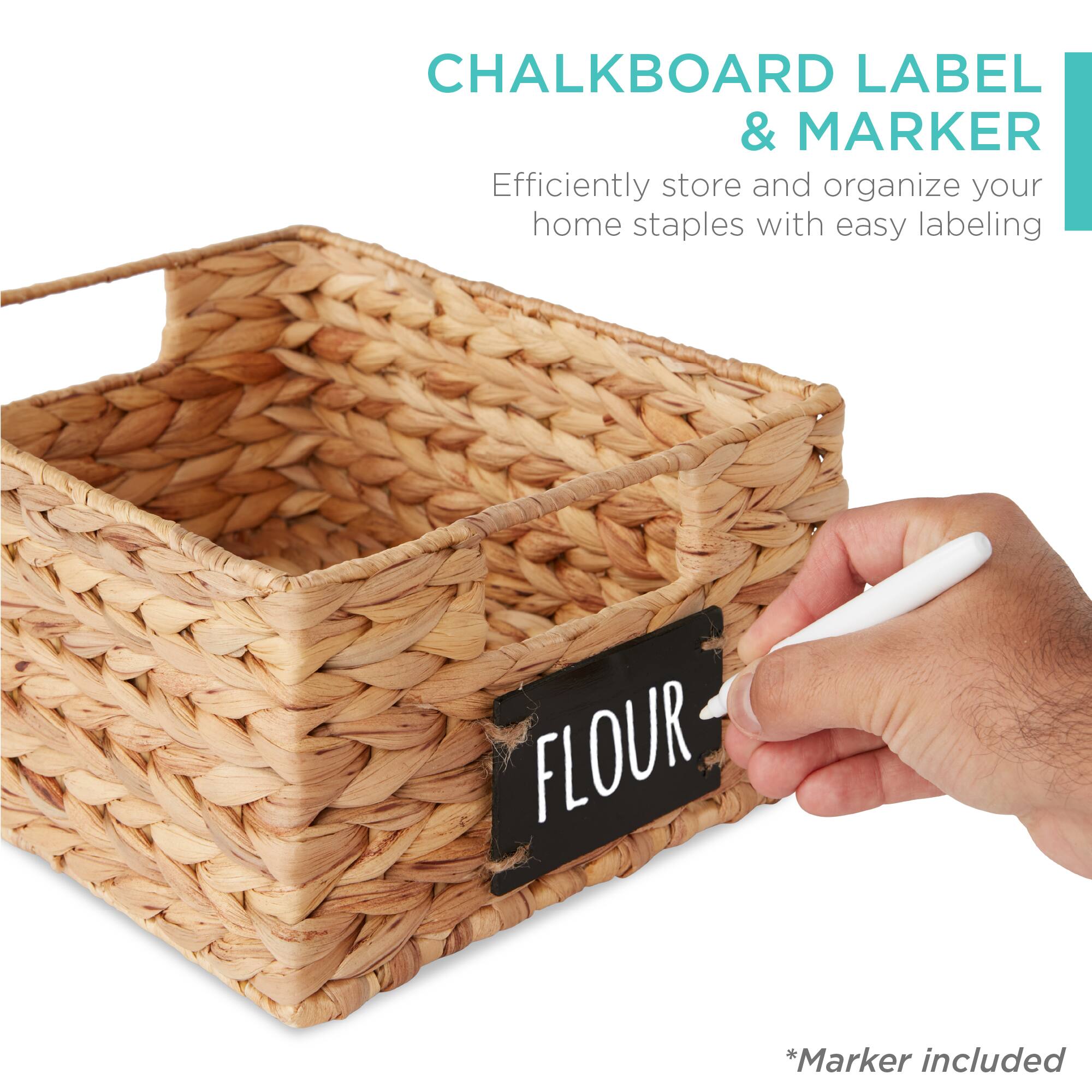 CHALKBOARD LABEL & MARKER

Efficiently store and organize your home staples with easy labeling

*Marker included