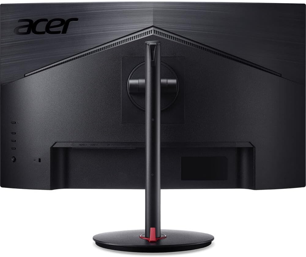 Back. Acer - Nitro XZ271U X3 27" Curved Gaming Monitor – 2560x1440, 240Hz, 1ms, FreeSync Premium, HDR10 - Black.