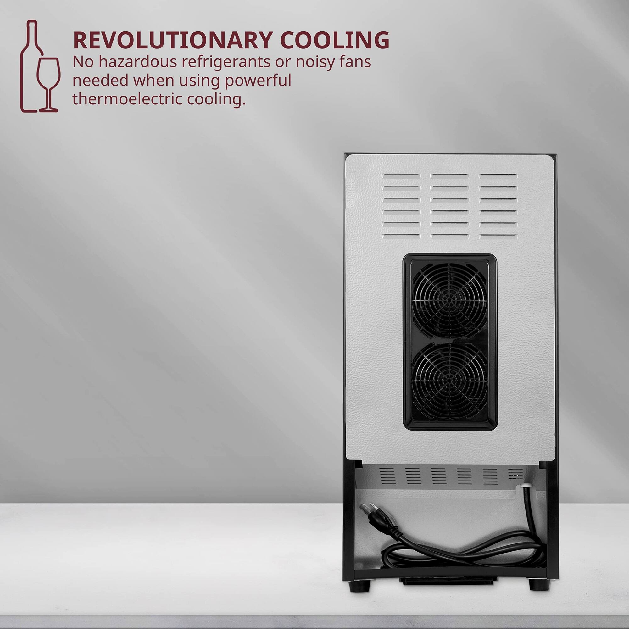 REVOLUTIONARY COOLING  
No hazardous refrigerants or noisy fans needed when using powerful thermoelectric cooling.