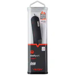 Ventev - Dashport UBC-C 18W/3A Rapid Charge Car Adapter - Gray (DPPD1180VNW) - Gray