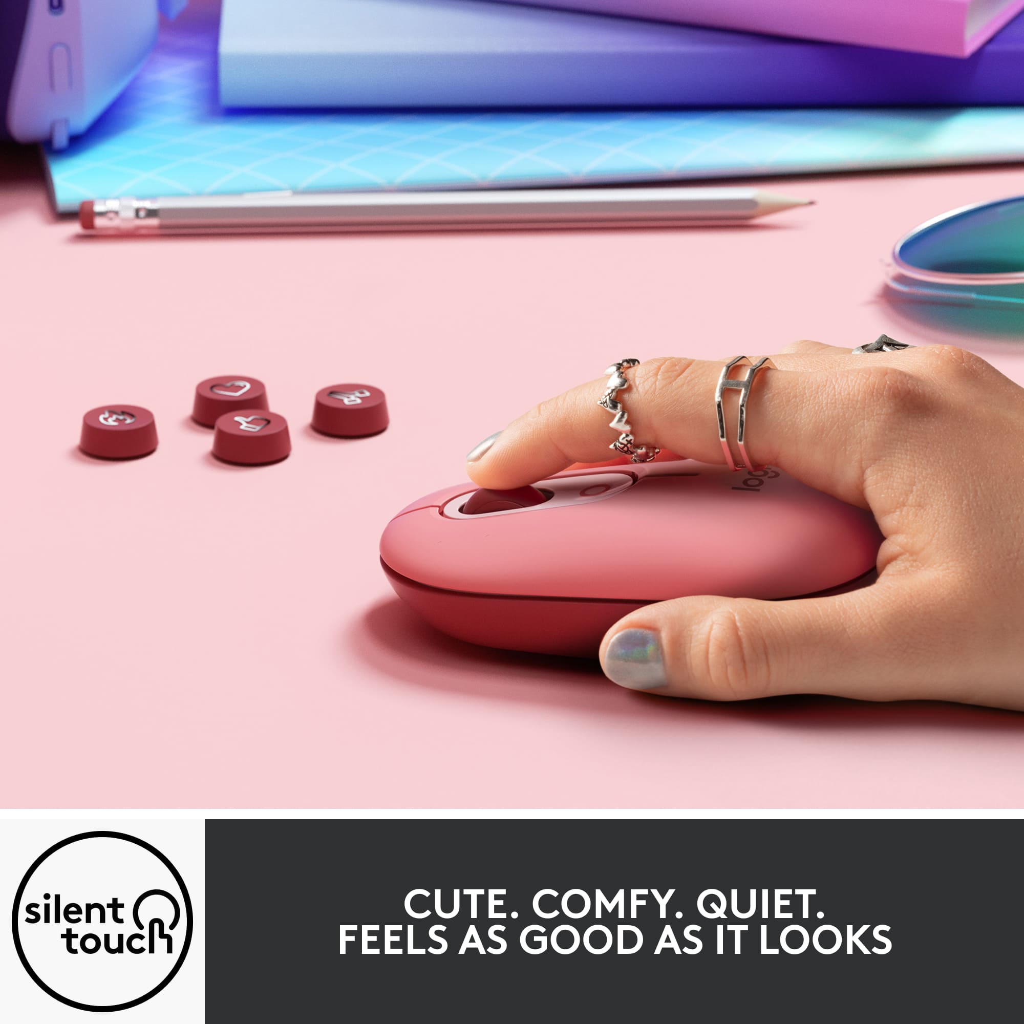 Silent Touch: Cute. Comfy. Quiet. Feels as good as it looks.