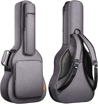 CAHAYA - Guitar Bag Acoustic Reinforced 0.7 In Thick Sponge Soft Padded Guitar Case with 5 Pockets,Neck Cradle CY0176