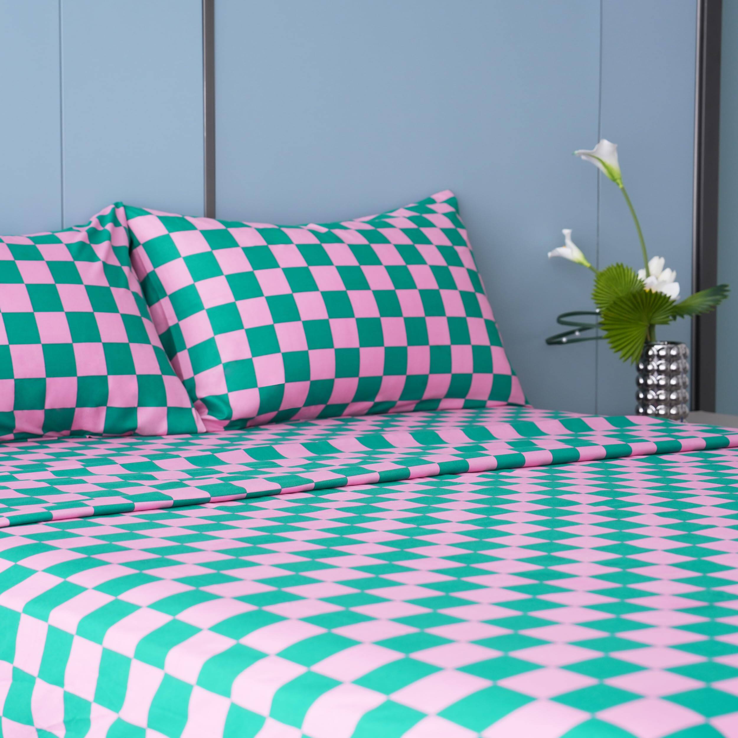 Plaid Pink&green Full