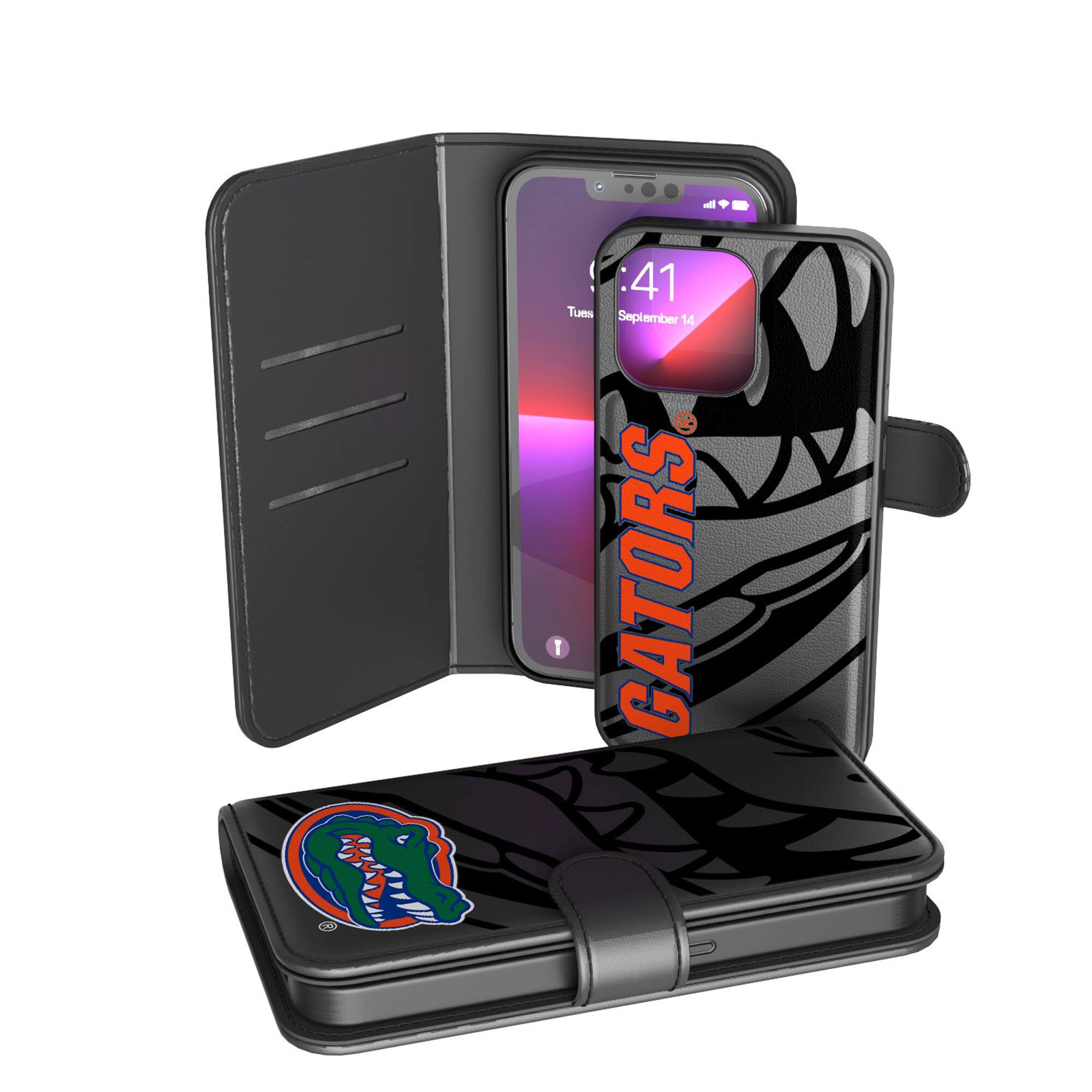 Keyscaper - NCAA - Florida Gators iPhone Wallet Case - 15 - Multicolor