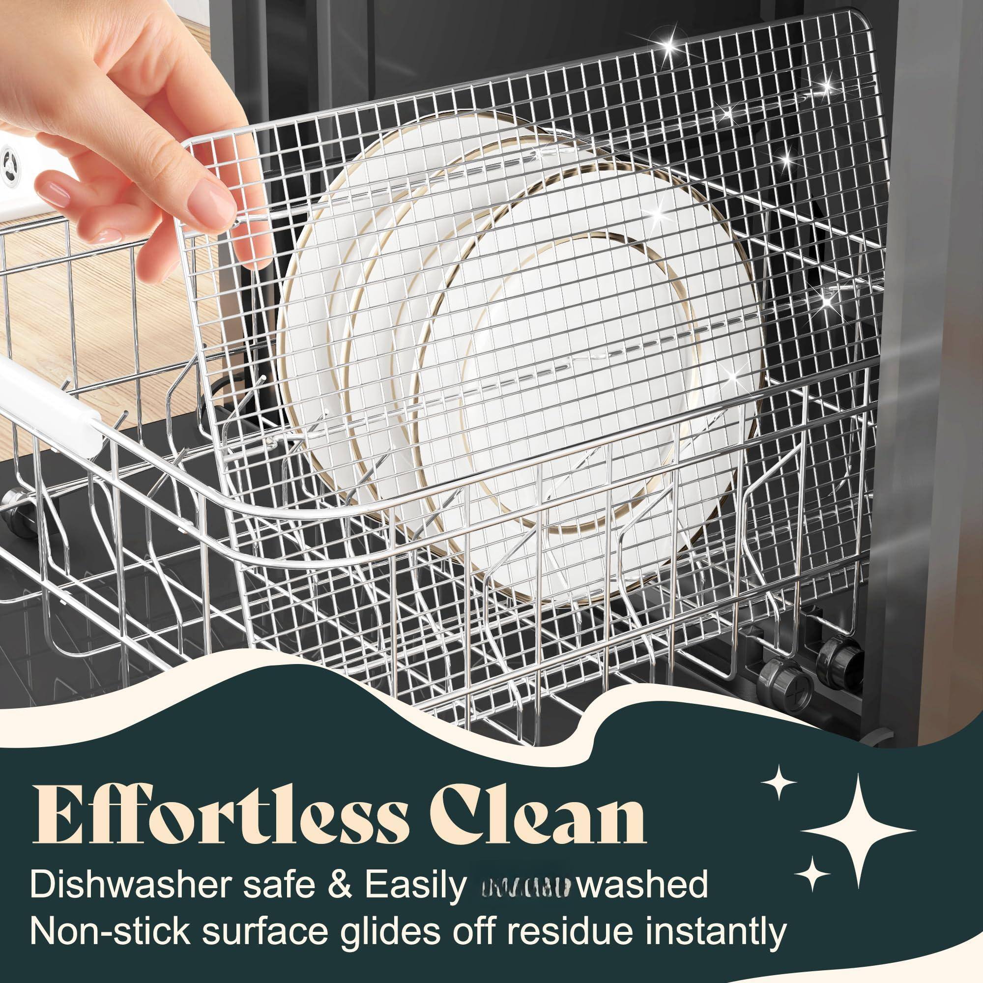 Effortless Clean  
Dishwasher safe & Easily washed  
Non-stick surface glides off residue instantly