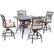 Front. Hanover - Traditions 5-Piece High-Dining Set with a 42 In. Square Cast-top Table - Alumicast/Tan.