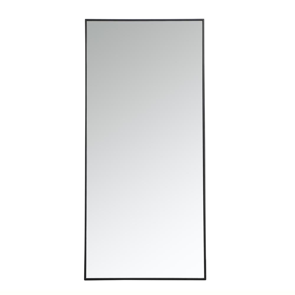 Alt View 8. Elegant Decor - Metal frame rectangle mirror 30 inch in Black - Black.