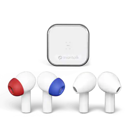 Front. avantalk - Infinity - Auracast Wireless Earbuds, 2 Pairs Bluetooth 5.3 Headphones.