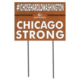 Jardine - Harold Washington College Phoenix 18'' x 24'' I Chose Lawn Sign - Orange