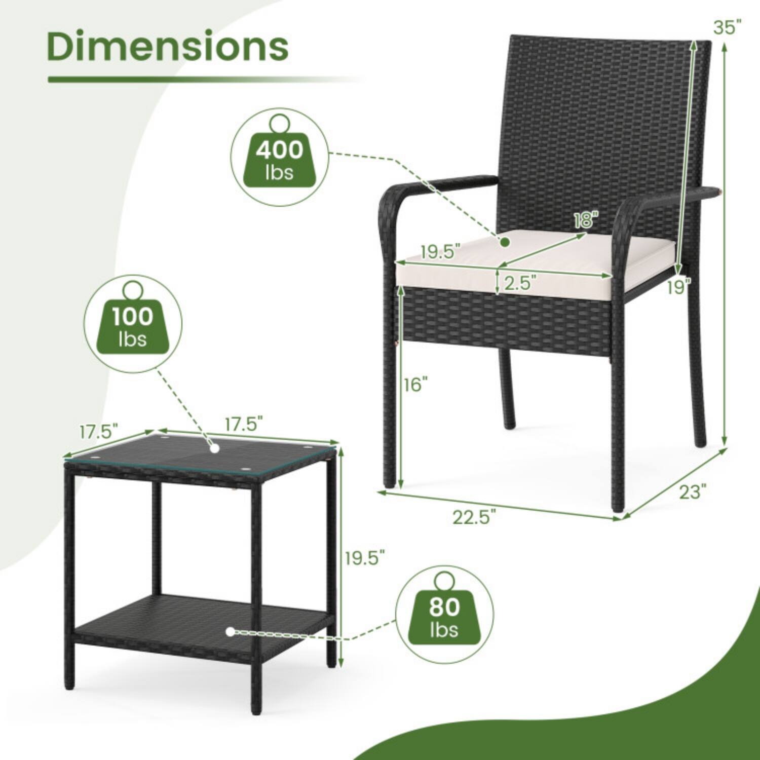 Dimensions:  
- 35"  
- 400 lbs  
- 100 lbs  
- 19.5"  
- 2.5"  
- 18"  
- 19"  
- 16"  
- 17.5"  
- 17.5"  
- 22.5"  
- 23"  
- 19.5"  
- 80 lbs