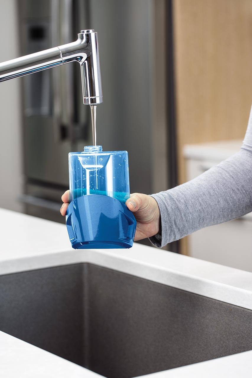 Alt View 5. BISSELL - BISSELL PowerFresh Scrubbing & Sanitizing Steam Cleaner Mop - White.