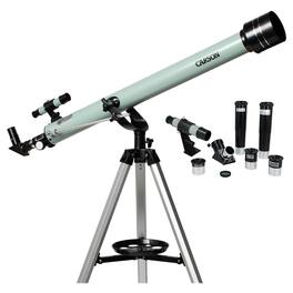 Carson - STARA SR-100 60mm Aperture Refractor Telescope 45mm-675mm Focal Length, 7-Piece Accessory Kit